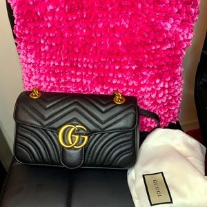 GG Marmont small matelassè shoulder bag
